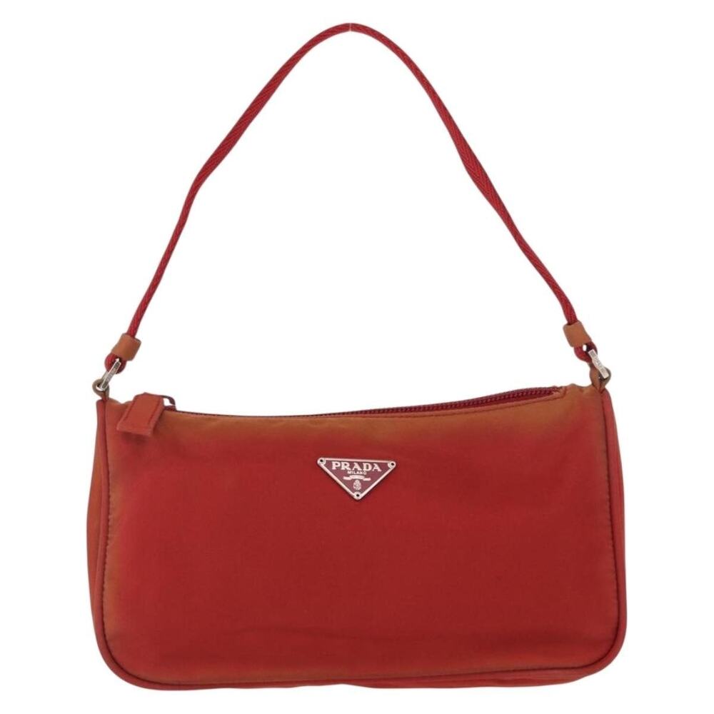 Prada Nylon Accessory Pouch Red